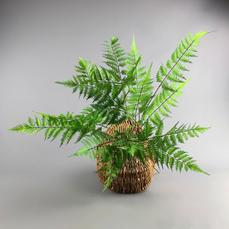 Fern Fronds, long realistic artificial foliage on poseable stem