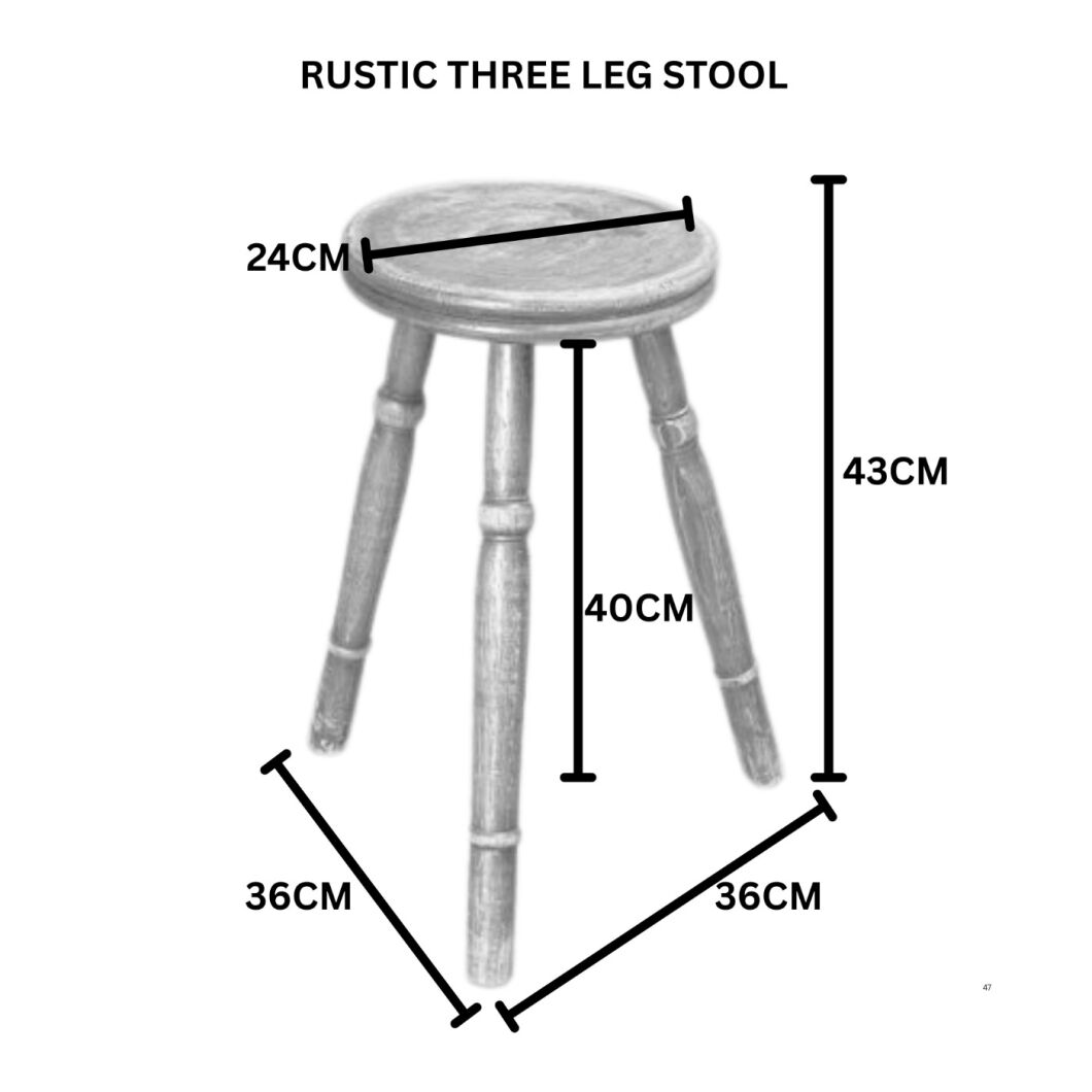 RUSTIC THREE LEG STOOL.jpg