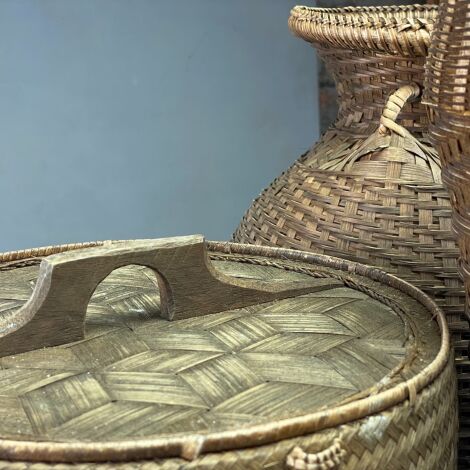 Aged Bamboo Basket Collection - RENTAL ONLY