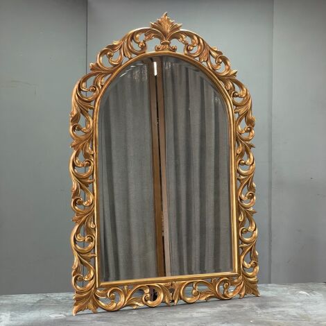 Ornate Gold Wall/ Leaner Mirror  - RENTAL ONLY