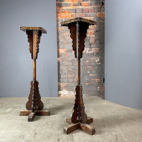 Antique Oak Plinth/ Pedestal - RENTAL ONLY