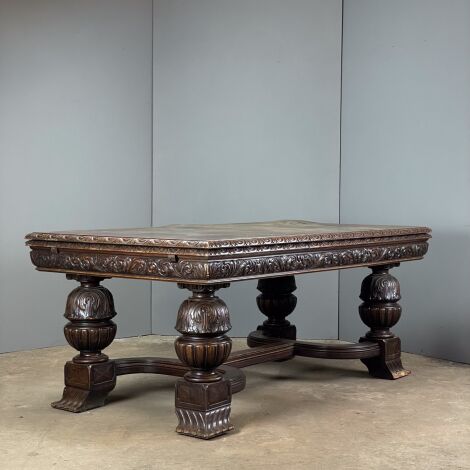 www.brandonthatchers.co.uk Carved Oak Draw-leaf Table 1 Carved Oak Draw-Leaf Table - RENTAL ONLY