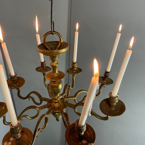 Genuine Medieval Hand Turned Brass Candelier - RENTAL ONLY