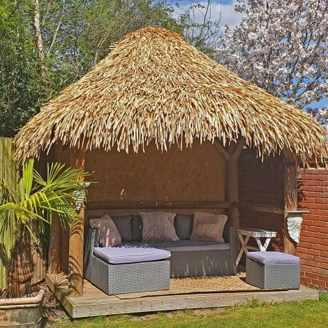 Thatch Tile – Palm Leaf Artificial/ Synthetic. Direct replacement & DIY fitting, gazebo, tiki/ beach bar, cabana. 80 cm long