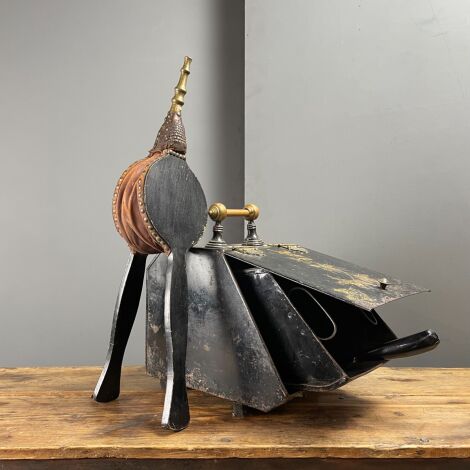 Vintage Fireplace Bellows and Coal Skuttle - RENTAL ONLY