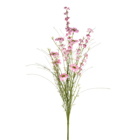Wildflower- English daisy light pink 58cm - multiple flowers & foliage