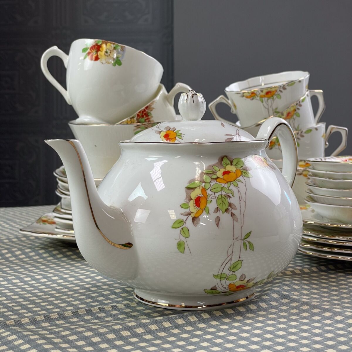 Bone China Tea Set Old Royal - RENTAL ONLY - Brandon Thatchers