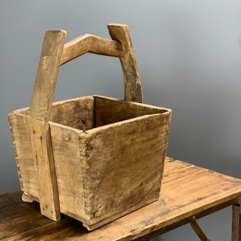 Old Wooden Square Bucket - RENTAL ONLY