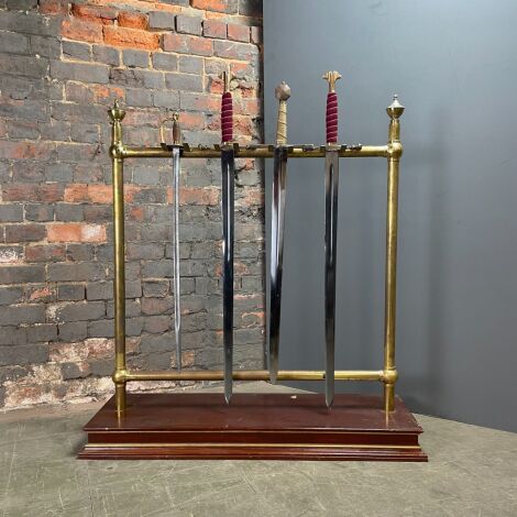 Regal Sword Stand and Swords - RENTAL ONLY