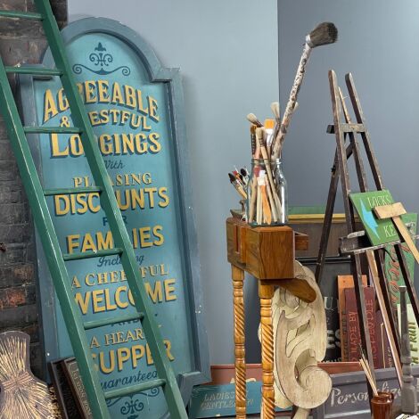 Brandon Thatchers Props Sign-Writers Studio Set - RENTAL ONLY