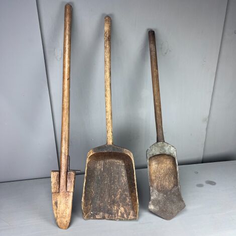 Medieval Wooden Spades and Shovels - RENTAL ONLY