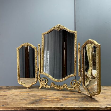 Gilded Dressing Table Mirror - RENTAL ONLY