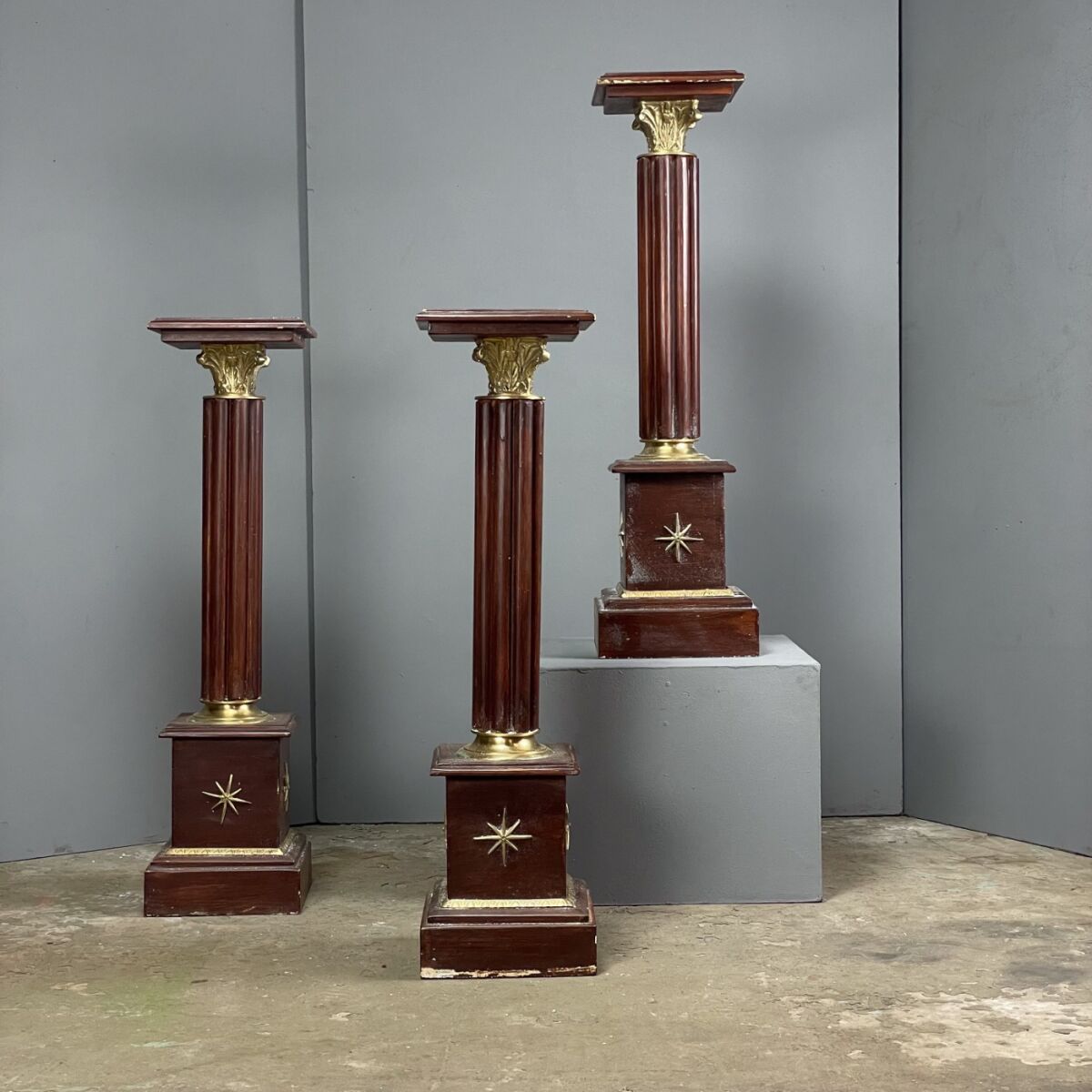 Only Column Masonic Wooden Plinths/ Columns (x3) - RENTAL ONLY - Brandon Thatchers