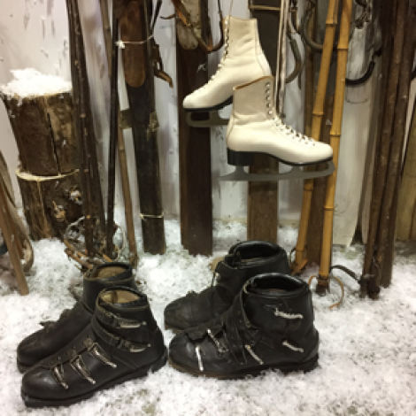 Vintage Ice Skates/Ski Boots - RENTAL ONLY