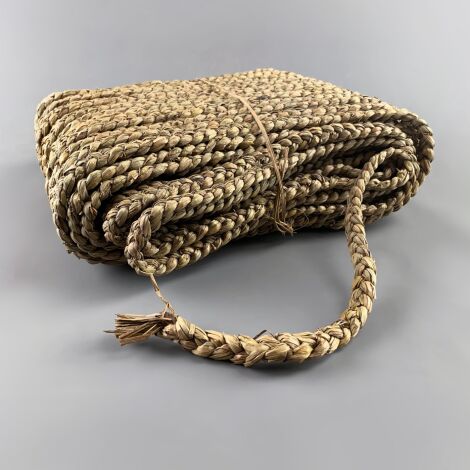 Rough Plaited Rush Hank Rope/Twine - 2 cm x 10 m long (approx 0.2 kg weight)