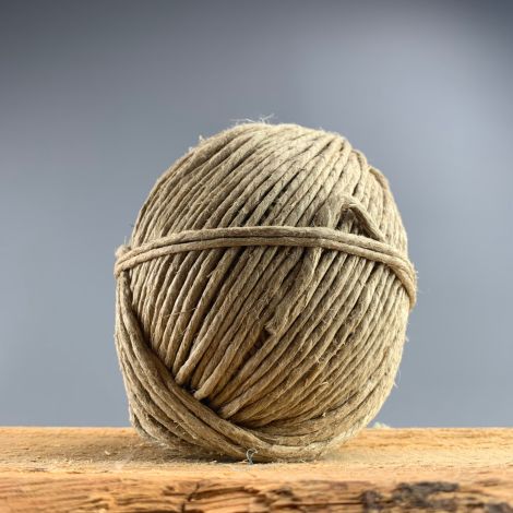 Flax Twine Ball, approx 4 mm diameter natural twine.