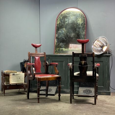 Victorian Barbers Chairs and Footrests - RENTAL ONLY
