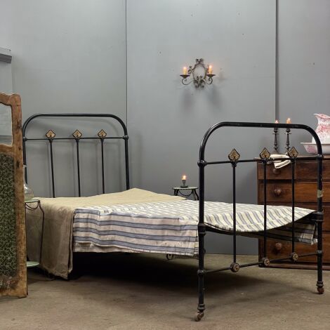 Vintage Metal Bed Frame - RENTAL ONLY