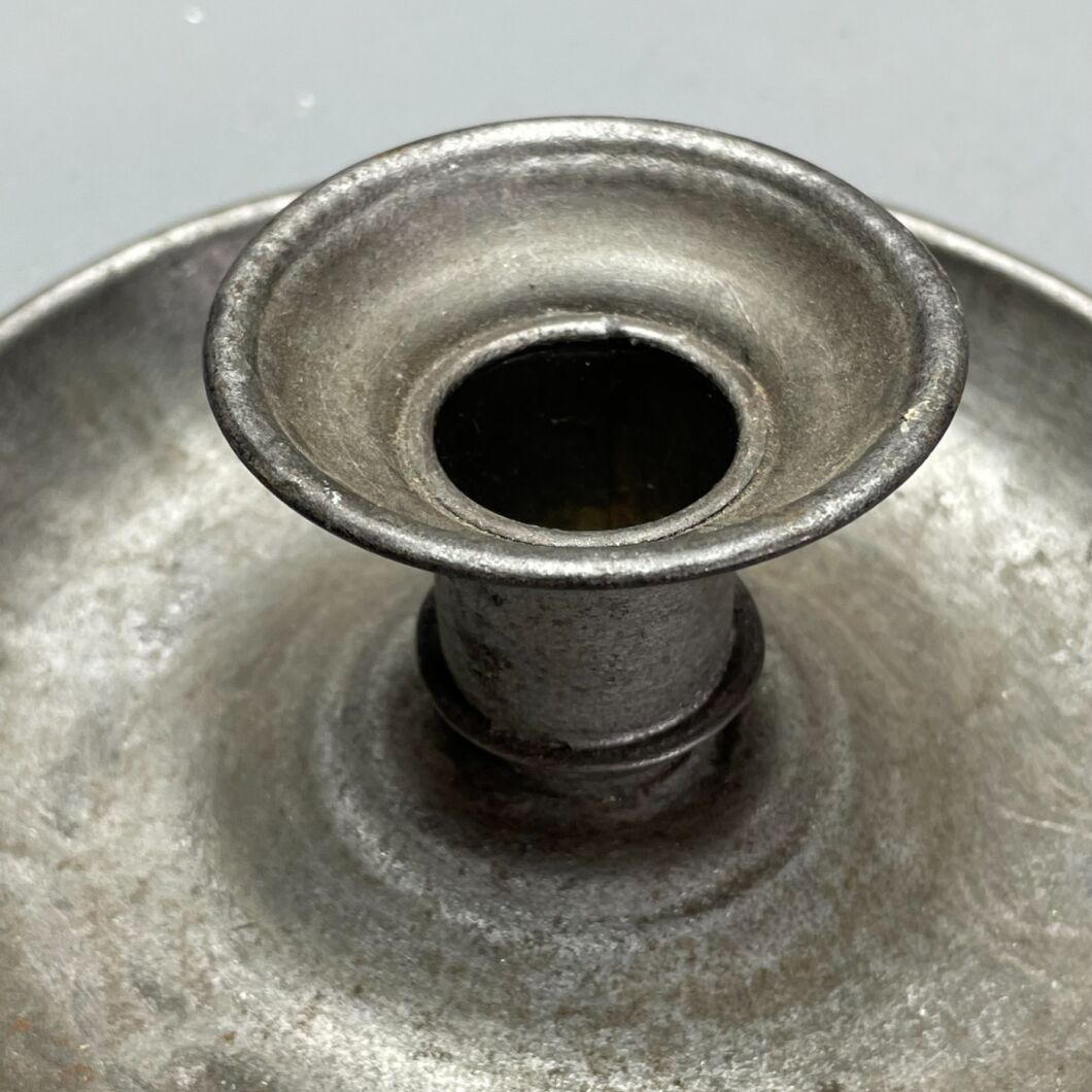 Pewter candlestick lamp deals
