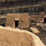 Coir Netting over Straw Thatch - www.brandonthatchers.co.uk