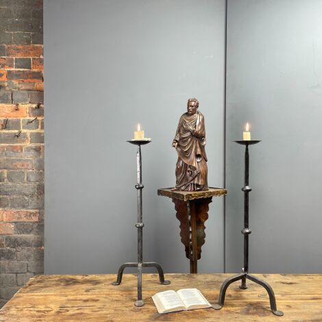 Wrought Iron Candle Stands (Pair) - RENTAL ONLY