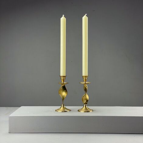 www.brandonthatchers.co.uk twiested candle sticks 4 Twisted Candlesticks (pair) - RENTAL ONLY