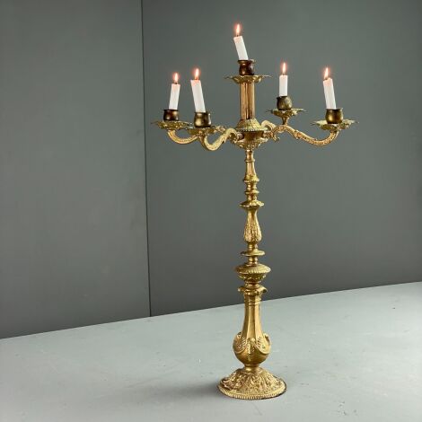 www.brandonthatchers.co.uk Decorative Brass Candleabra 1 Decorative Gold Candelabra- RENTAL ONLY
