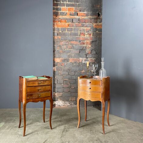 Pair of French Bedside Tables - RENTAL ONLY