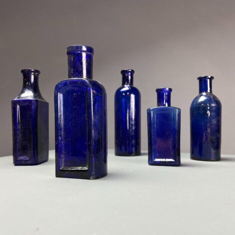 Colbalt Blue Bottles - RENTAL ONLY