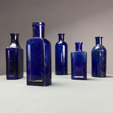 www.brandonthatchers.co.uk Blue Glass Bottles 2 Colbalt Blue Bottles - RENTAL ONLY