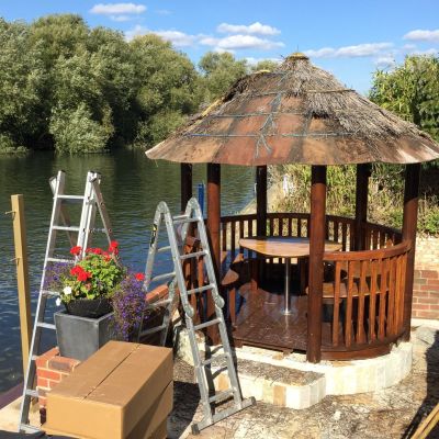 Thatched Gazebo Makeover