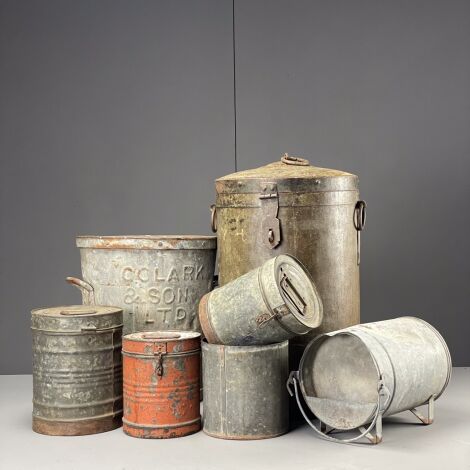 Galvanised Metal Storage Canteens & Cans - RENTAL ONLY