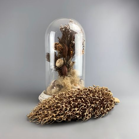 floral deco - www.BrandonThatchers.co.uk Olympic Torch, approx. 45 cm long by 18 cm spread, natural, dried floral deco