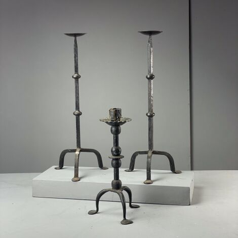 Wrought Iron Candle Stands (x3 ) - RENTAL ONLY