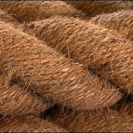 Coir Rope, 12, 18, 24 or 32 mm diameter available. Natural wound rope