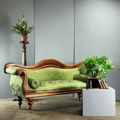 Regency Scroll End Sofa (x2 available) - RENTAL ONLY