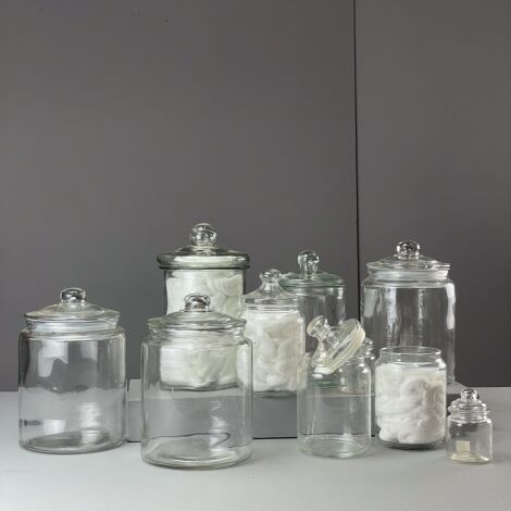 Large & Small Pharmacy Jars (x10) - RENTAL ONLY