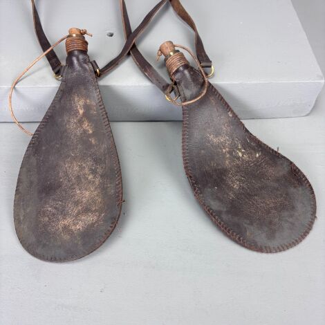 Leather Saddle Flasks (pair) - RENTAL ONLY