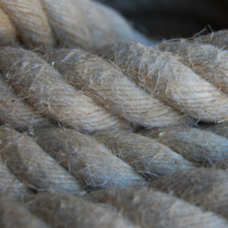 Hemp Rope, 12, 18, 24 or 32 mm diameter available. Natural wound rope