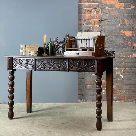 Period Carved Writing Desk - RENTAL ONLY