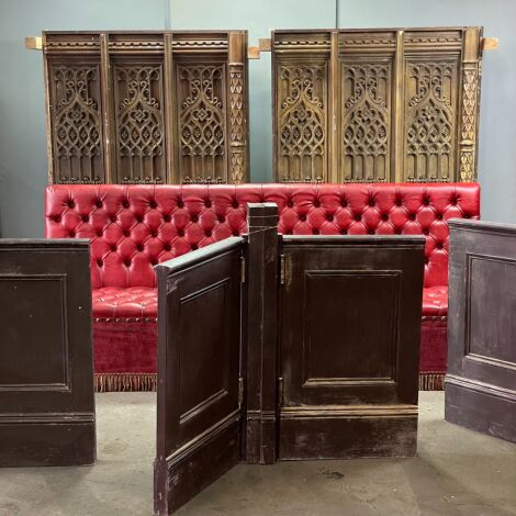 House of Lords Leather Benches and Paneling - RENTAL ONLY