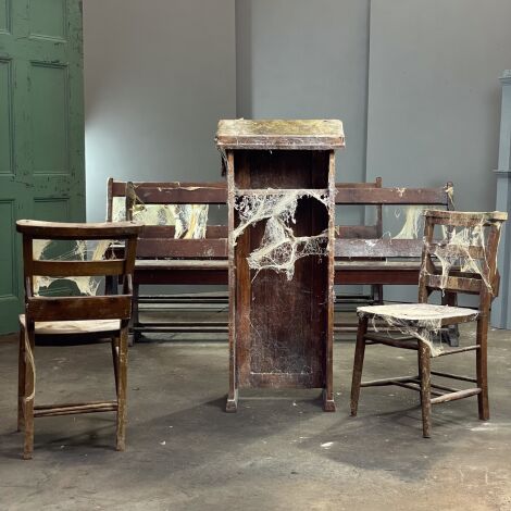 Church Hymnbook Chairs (x14 available) - RENTAL ONLY