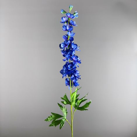 Delphinium, Blue 86 cm tall artificial stem with foliage 