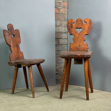 Handmade Wooden Chairs (pair) - RENTAL ONLY
