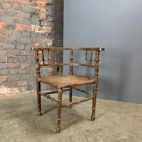 Ornate Wooden Corner Chair - RENTAL ONLY
