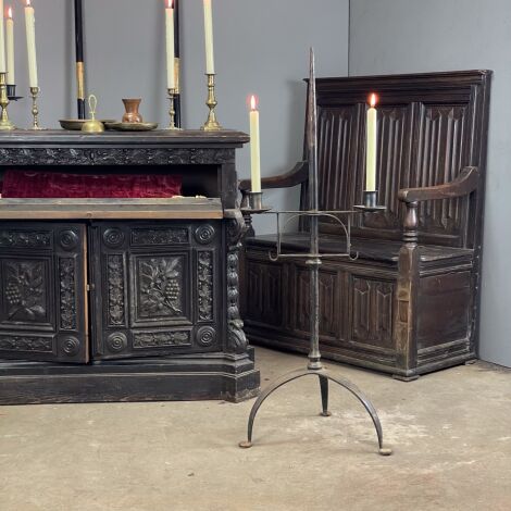 Wrought Iron Alter Candle Stands.(pair) - RENTAL ONLY