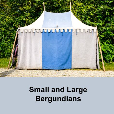 Burgundian Tents - RENTAL ONLY
