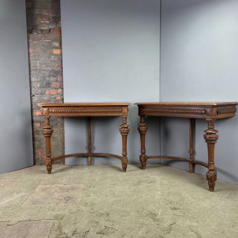 Carved Hall Console Tables - RENTAL ONLY