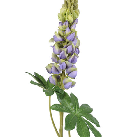 Lupin Lilac, 81 cm tall artificial bloom on poseable wire stem