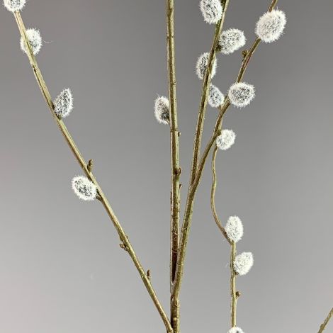 Floral Deco – www.BrandonThatchers.co.uk Pussy Willow Stems, approx. 1m tall with 35 fruits. Artificial posable wire stems.
